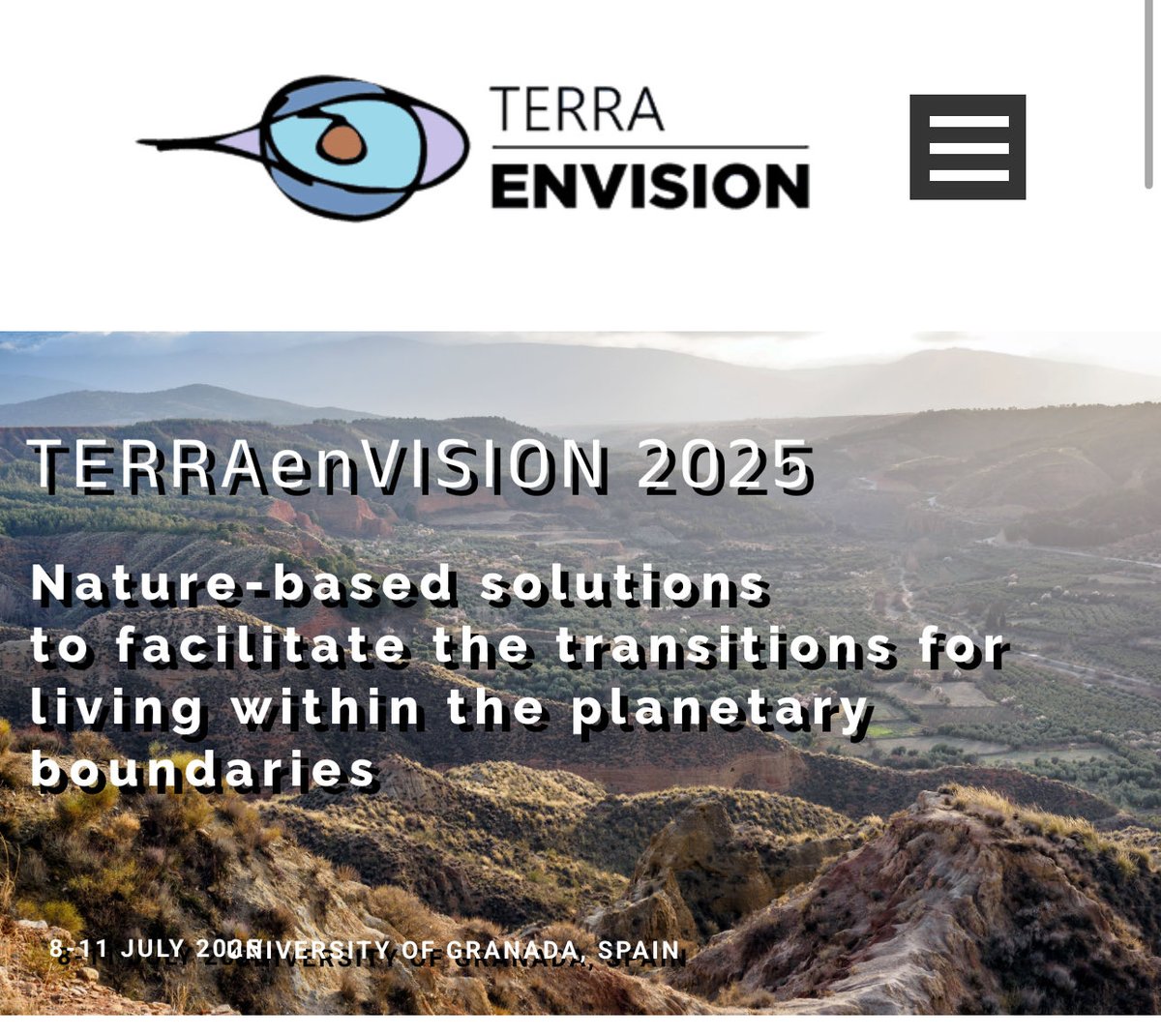 terraenvision.eu
Join us in Granada
July 2025