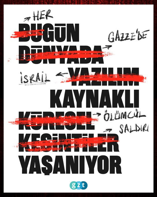 gztcom's tweet photo. 🔴Dünyanın görmek istemediği gerçeği gör: Her gün Gazze'de İsrail kaynaklı ölümcül saldırı yaşanıyor https://t.co/Xgyve9z9Ea