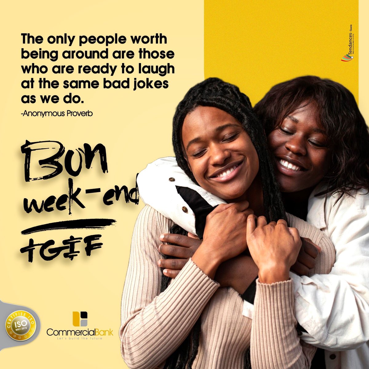 commercialbankc's tweet photo. The weekend starts now, time to unwind! β¨π»
Make your weekend memorable and filled with laughter!
Aicha is available 24/7 at 8080 and 691741107
E-mail : CBC_aicharequest@groupecommercialbank.com
#CommercialBank #WeekendHumor #RelaxAndEnjoy https://t.co/tVSJPVXNSB
