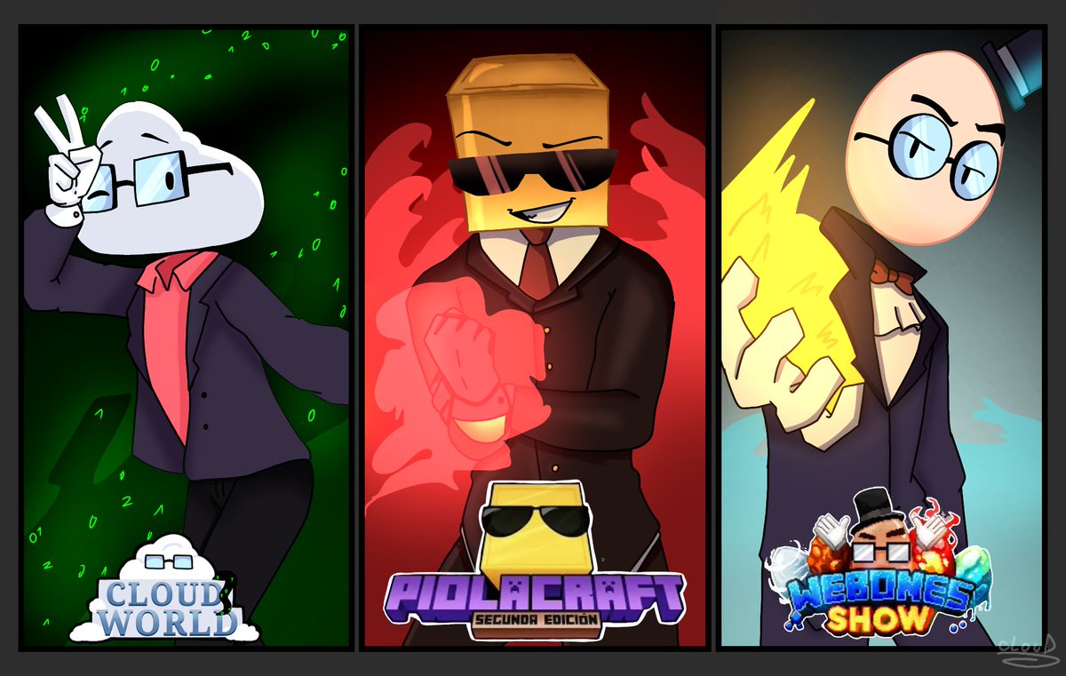 CloudStarVT's tweet photo. 2 Mundos Grandes Y 1 En Cresimiento ✨️
#Piolacraft #WebonesShow #fanart https://t.co/4BfxIr1a8z