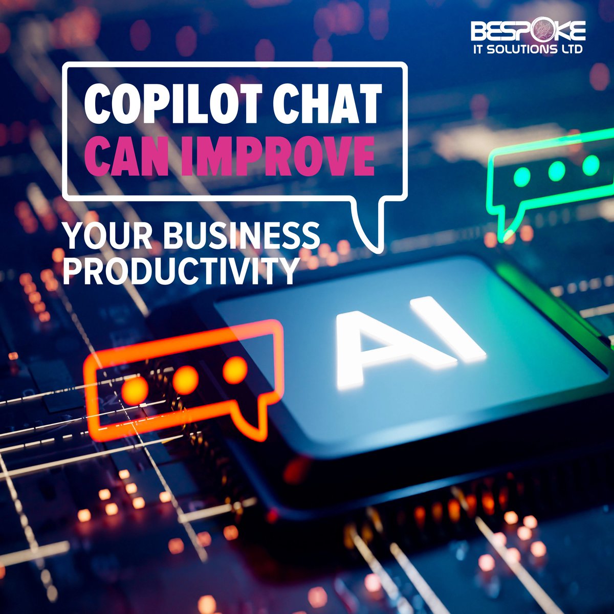 Microsoft 365 Copilot Chat is an AI assistant that helps with meetings, reports, spreadsheets, and emails. Built on GPT-4, it offers real work solutions and serious security features. 🔒Want to know more? Contact us on 01252 984430

#Microsoft #CopilotChat #AI