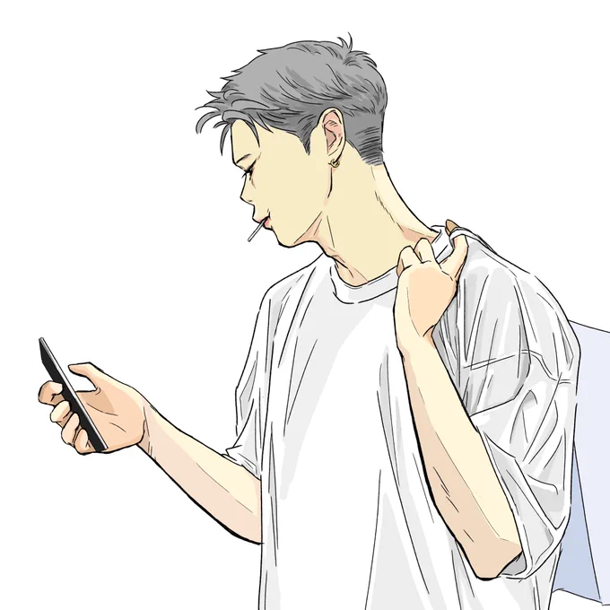 今日の絵日記お休みって言うの忘れてました、すんません!代わりに私が描いた日の目を見ないイケメンのイラスト見ていただけたらっっ 