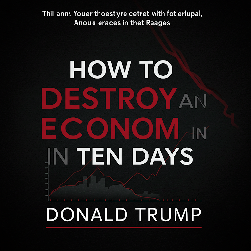 GoossensMichael's tweet photo. How to destroy your economy in ten days by @realDonaldTrump 

Out now but we'll cancel the orders once they are in! Because that was the plan all along. https://t.co/bXNEpA0c7T
