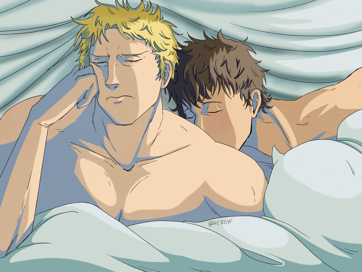 Day seven: lazy morning kiss 
<a href="/ReibertWeek2025/">💛💚 Reibert Week 2025 (Now Planning) 💋</a> #ReibertKissyWeek2025 #reibert #reinerbraun #bertholdthoover #aot