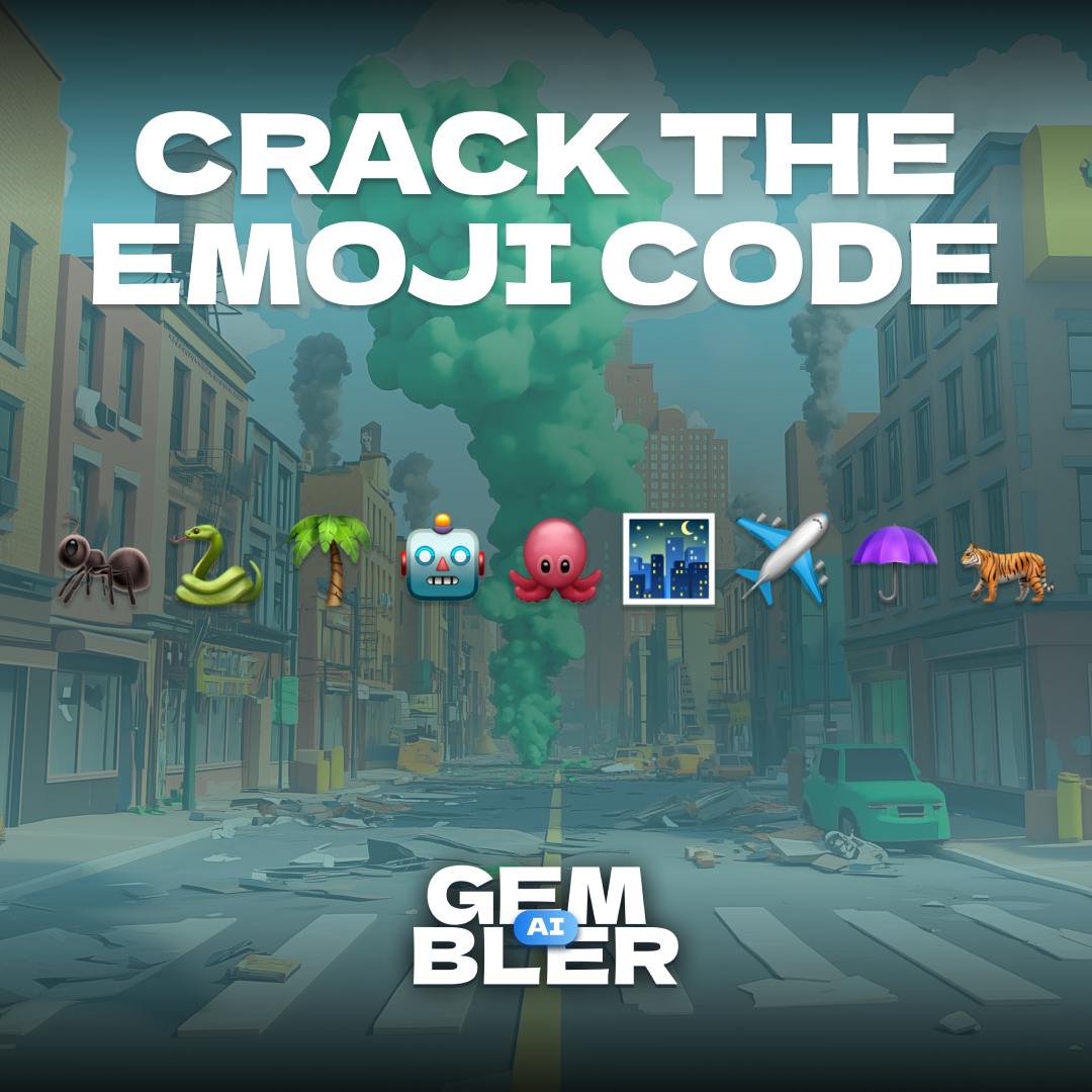 Crack the Emoji Code 🥷

👀 You’ll see only emojis
🧩 Your mission — decode the hidden word

👉 Drop your answers with your ID in the chat!

💰 Correct answer = 100K G Chips
🎁 BONUS: 3 random players will get a premium background