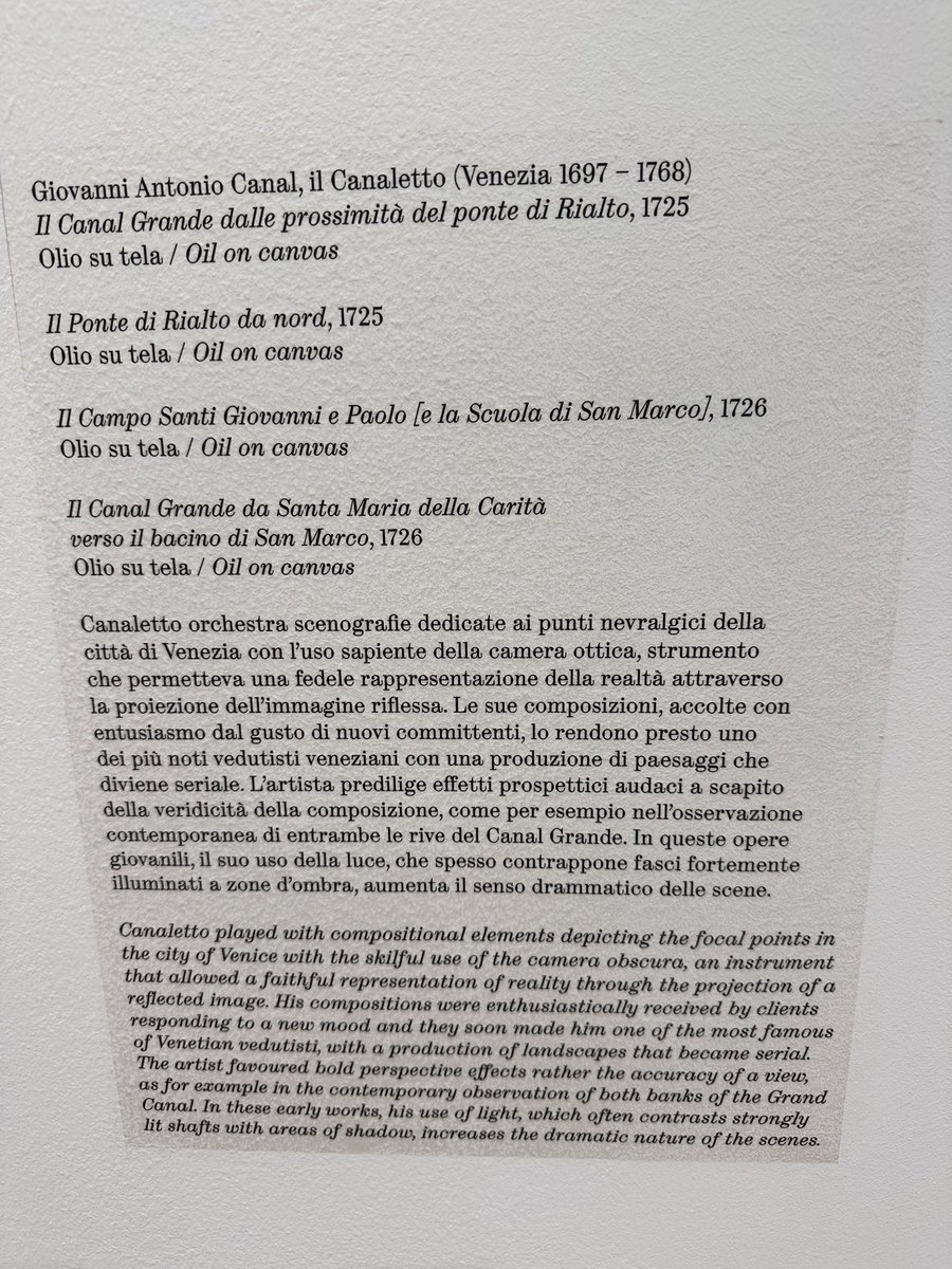 And artwork of canaletto with paintings after different parts of Venice