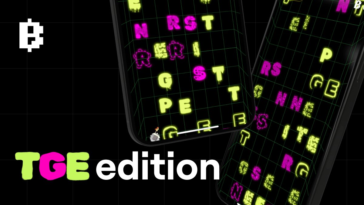 blumcrypto's tweet photo. 🚨 Drop game: TGE Edition is live!

New items and rewards are up for grabs!

Event details:
🔹 +2 BP for each letter – double the rewards!
🔹 The bombs and freezes stay in place!

And don’t forget – TGE is coming this spring!

🎮 Play now: https://t.co/d8MnurmkTz https://t.co/fgUNMlh4d2