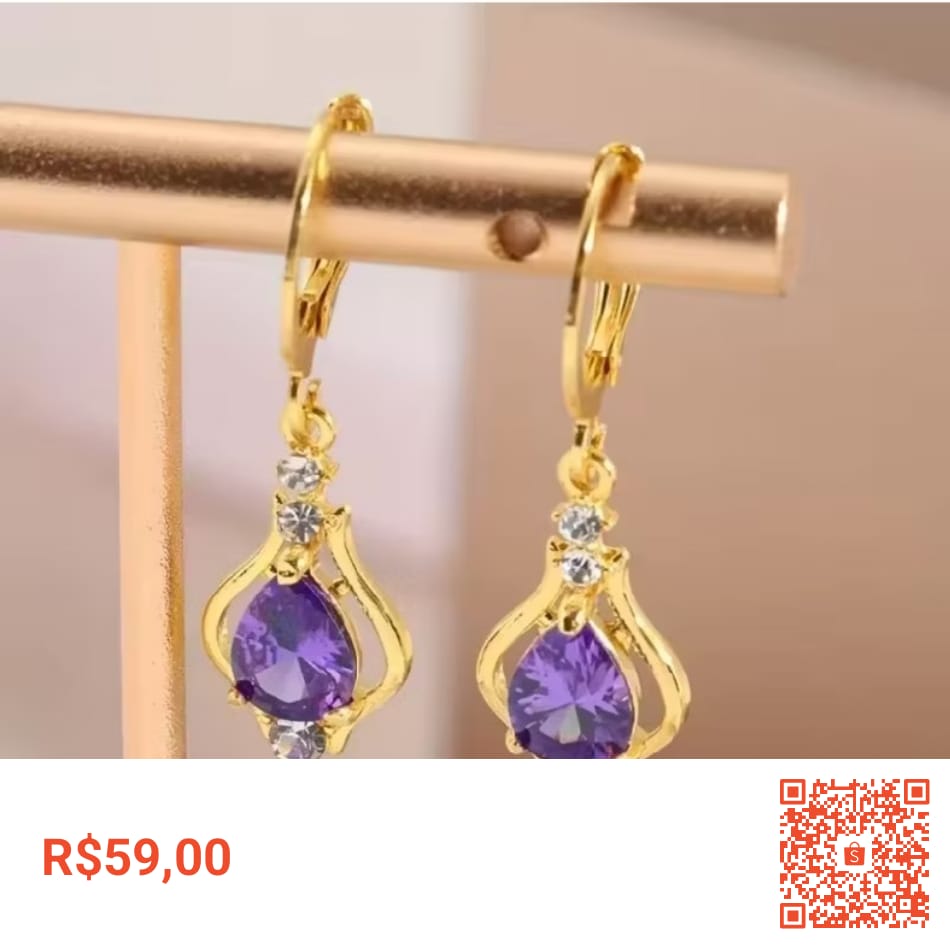 Geiversonsantos's tweet photo. ##achadinhosshopee #compra #lojaonline #vendas #tops #TopStore #achadinhos #novidades #loja Vendendo Um par de brincos roxos elegantes e nobres como presente de aniversário feminino com joias requintadas por R$59,00. Encontre na Shopee agora! https://t.co/7dwmJjp2vS https://t.co/RO8K6C6Oob