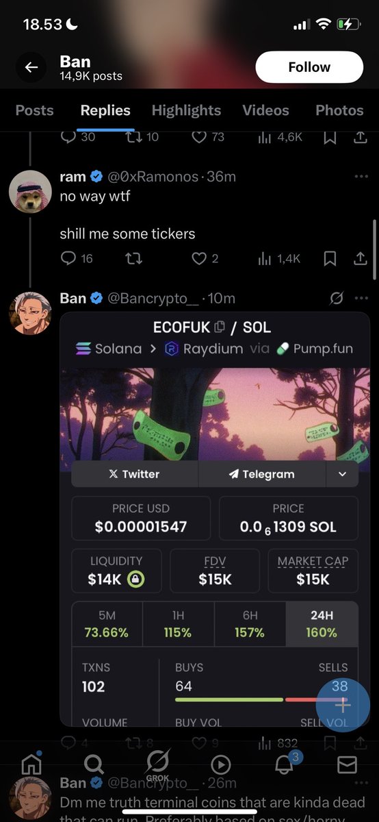 Yourcryptopal88's tweet photo. coded
#Ecofuck
to a milly https://t.co/HEARRBMjEo