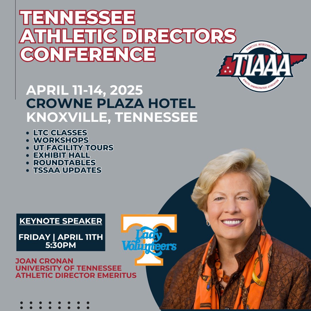 TIAAA_Ad's tweet photo. TODAY IS THE DAY! #TIAAACONF25 officially gets underway in Knoxville. https://t.co/A9NYNulnU8