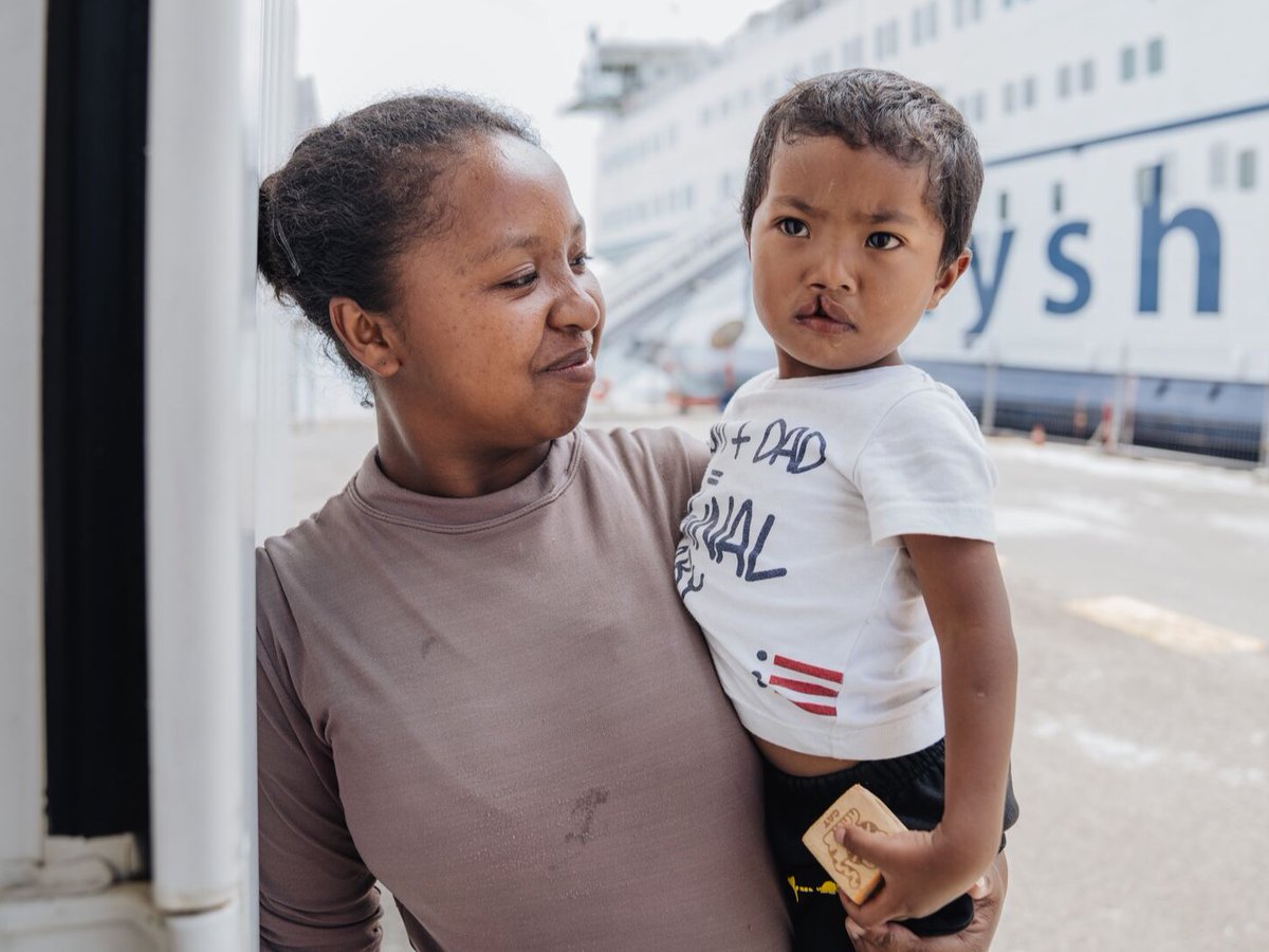 MercyShips's tweet photo. Meet Avotra, whose name means "saved" in Malagasy!

His mother dreamed of a bright future for him, but his cleft lip filled her with worry. 

Now, after free surgery on the #AfricaMercy, she finally sees a better life for him!

#MercyShips #Madagascar #SafeSurgery https://t.co/5U9Aif9tPB