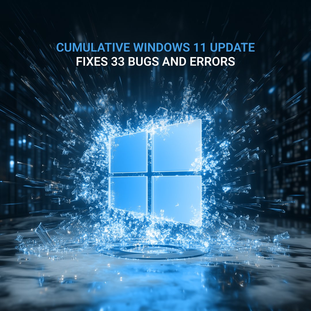 itflowcy's tweet image. Cumulative Windows 11 Update Fixes 33 Bugs and Errors🔧 💻 

Keep all your software up to date to maintain your IT systems operational! Follow IT-Flow for more tech news and advice!

#TechSolutions #ITSupportExperts #CyberResilience #SecureYourBusiness #ManagedITServices #Cloud