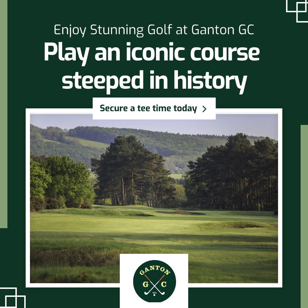 Play at Ganton Golf Club this year and experience a course rich in history and prestige.

Walk the fairways where legends have played and experience the challenge of this championship course. 

Book a tee time: gantongolfclub.com/visitors/reque… 

#Golf #YorkshireGolf #GolfHeritage