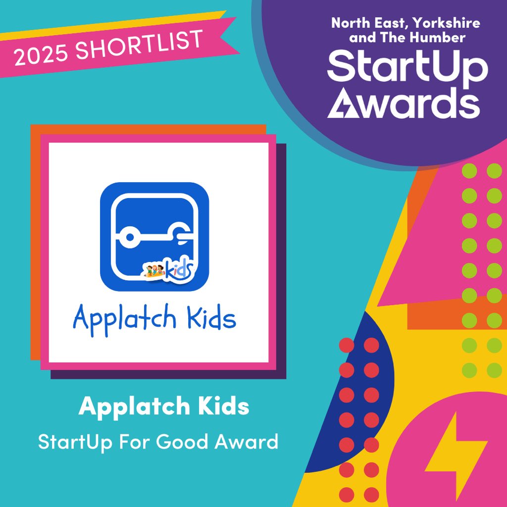 Big News🚀

Applatch Kids has been shortlisted for the Startup for Good award 2025 by the UK Startup Awards.

We are incredibly proud of the recognition Applatch Kids has earned in just 8 months since launch.

Tell a parent about Applatch Kids today.

#Ukstartupawards2025