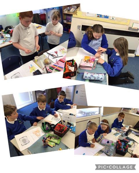 Dosbarth 2 have enjoyed making their potato people this morning!