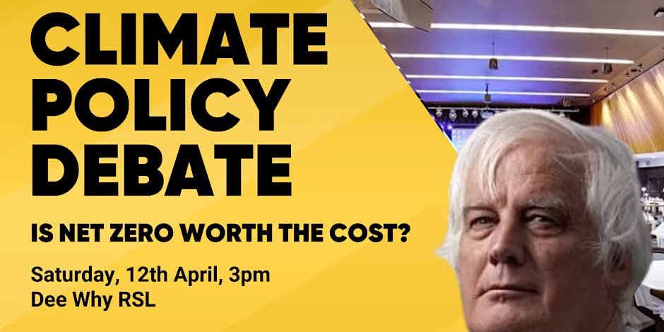 Tomorrow, I'm going head to head with four right libertarians on the reality of climate change. It might actually be a fair fight #ausvotes