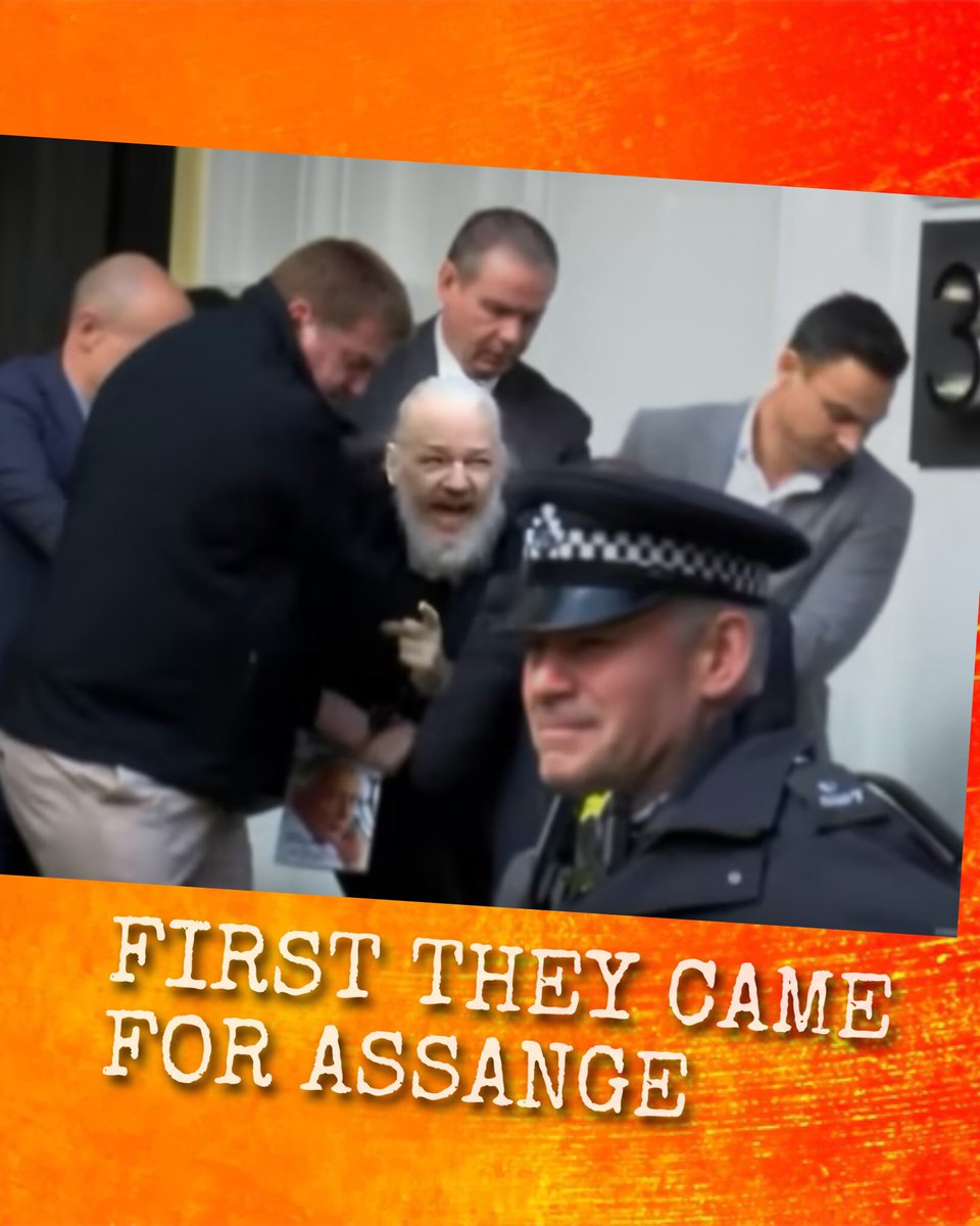 MattOBranain's tweet photo. When did this flagrant murder and censorship begin?

Six years ago today #Assange was arrested. 

His crime? Ending an illegal invasion with TRUTHFUL journalism.

A thread 🧵: https://t.co/LUPDxk7gZy