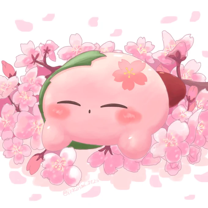 ササっと描いた桜もちカービィちゃん