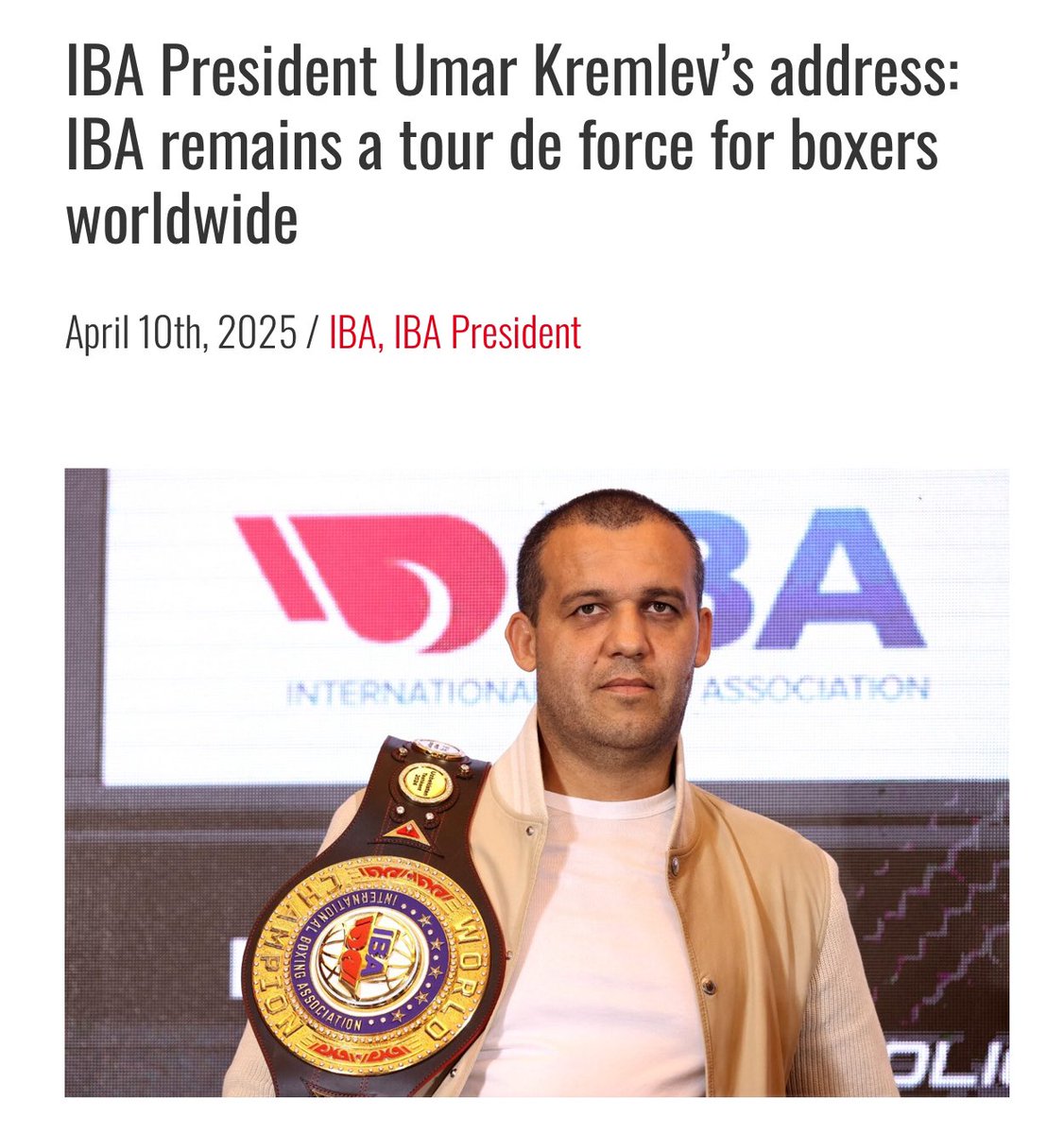 umarkremlev's tweet image. Boxing remained in the 2028 Los Angeles Olympics program. This is a victory for our boxing family.
The IBA is an example of independence and honesty. We support the right of our boxers to represent their countries and flags.
iba.sport/news/iba-presi…
