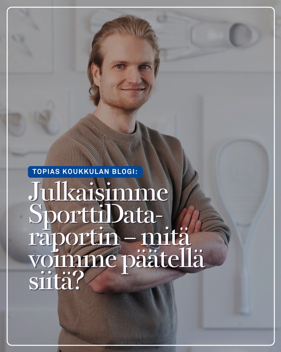 📝 <a href="/TopiasKoukkula/">Topias Koukkula</a>​n blogi: Julkaisimme SporttiData-raportin – mitä voimme päätellä siitä?

Lue koko blogi ⤵️

🔗 olympiakomitea.fi/ajankohtaista/…