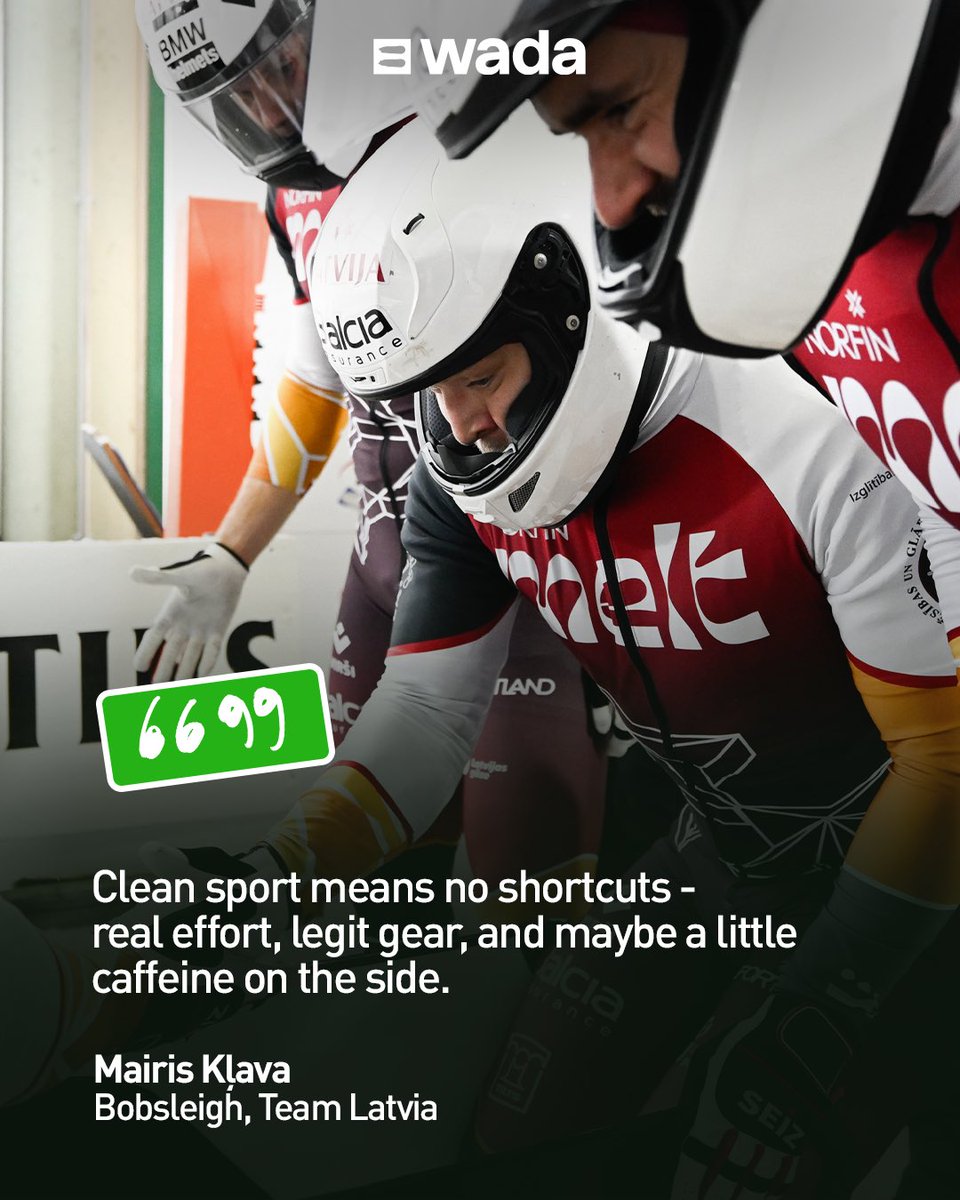 IBSFsliding's tweet photo. We're joining @wada_ama in celebrating #PlayTrueDay 2025 and keeping sport clean and fair for all. 💚 Here's what clean sport means to some of our athletes:
#IBSF #slidingtogether https://t.co/sVE85RmuJI