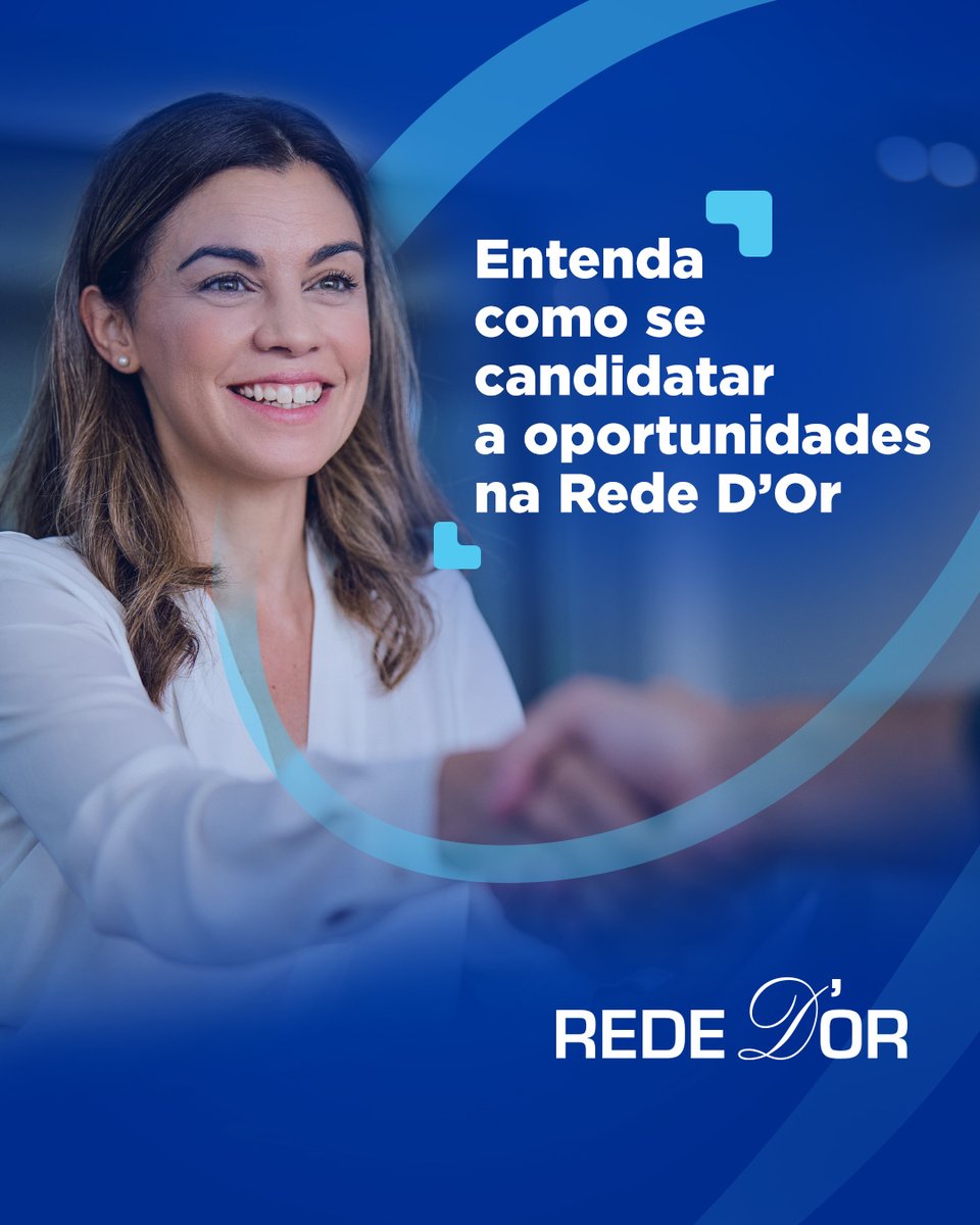 Quer trabalhar conosco?

Encontre oportunidades do seu interesse na Rede D’Or. 

Candidatar-se é muito fácil e todos os nossos processos seletivos são gratuitos. Acesse trabalheconosco.vagas.com.br/rededor e saiba mais.

Nossos canais oficiais são o LinkedIn da Rede D'Or e o site Vagas