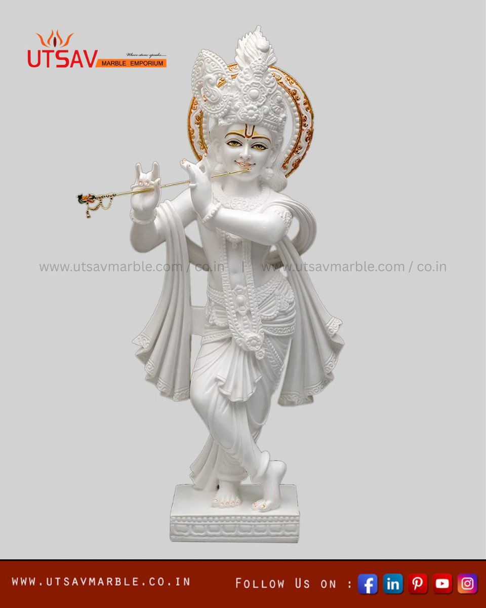 UtsavMarble's tweet photo. White marble lord krishna idol
#KrishnaIdol #lordkrishna #lordSriKrishnaIdol #Srikrishna @UtsavMarble https://t.co/jbuL2cd5Kn