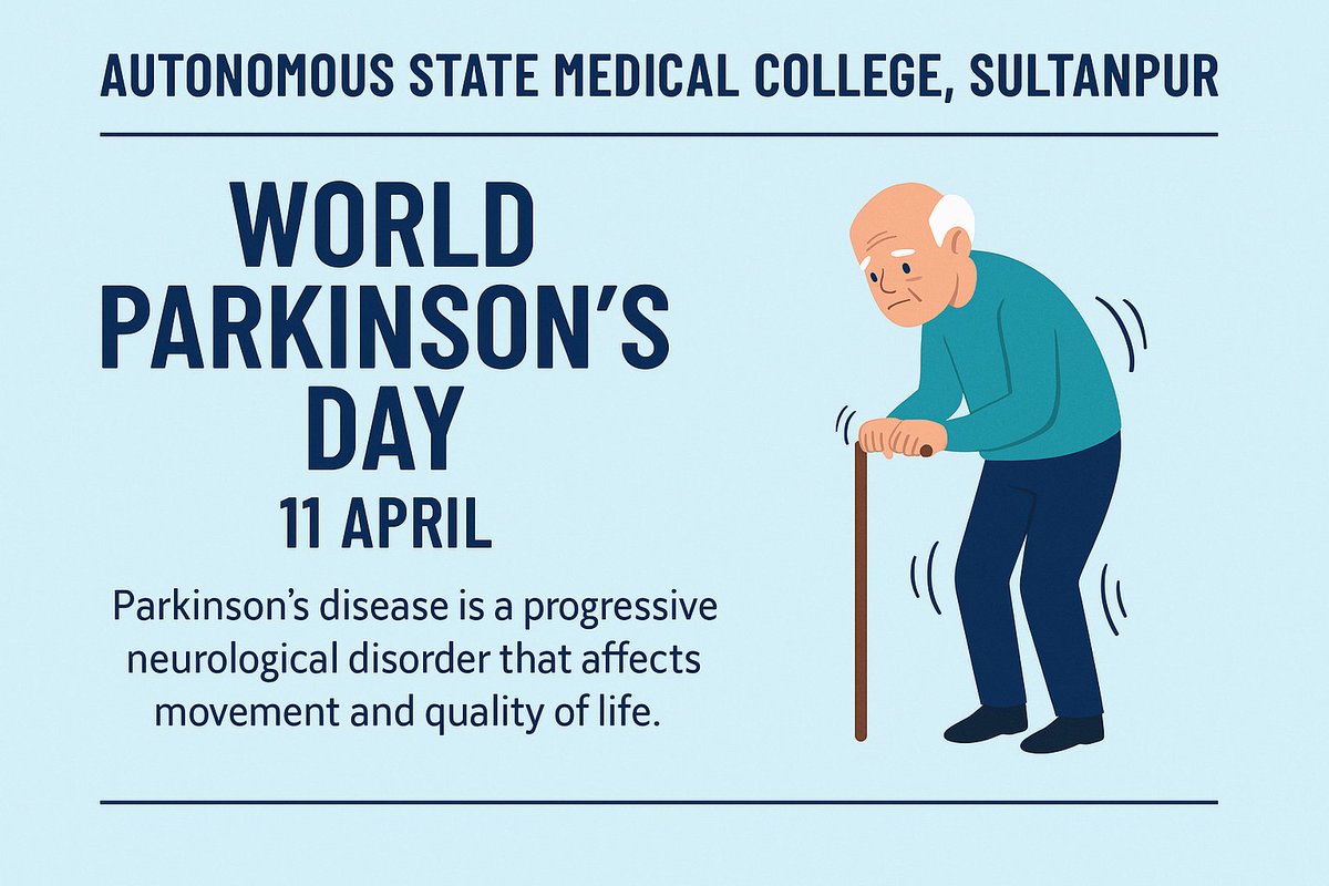 asmcsultanpur's tweet photo. On World Parkinson’s Day, ASMC Sultanpur raised awareness about Parkinson’s disease through informative sessions and tributes, promoting early diagnosis, multidisciplinary care, and compassion for those affected by this condition. https://t.co/loLCSc9Yc2