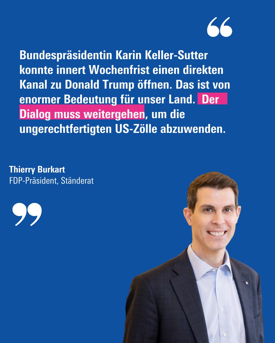FDP_Liberalen's tweet photo. Kraftausdrücke links, Ratlosigkeit in der
@Mitte_Centre (Tagesanzeiger, 11.04.2025). Die FDP weiss, was zu tun ist: 1⃣Anstehende Investitionen der CH-Wirtschaft in den USA aufzeigen, um Zölle abzuwenden.
2⃣Innenpolitische Hausaufgaben erledigen, um wettbewerbsfähig zu bleiben. https://t.co/bQACjjwJOd