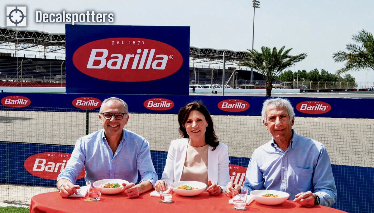 decalspotters's tweet photo. Barilla is joining @F1 as the Official Pasta Partner in a new multi-year partnership announced at the #BahrainGP.

The partnership will see various sponsorship activations, including @Barilla trackside branding and consumer promotions.

#F1 https://t.co/lvyOrXZnHB