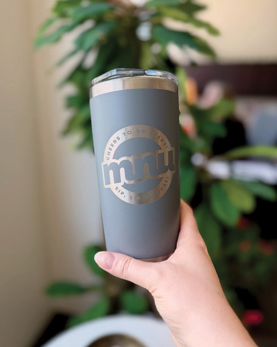 Meet MNU’s newest tumbler—a great gift for any nurse in your life. Heck, treat yourself to our 50th anniversary commemorative travel mug. Sip, sip hooray! We’re 50!

🔗 Visit ow.ly/poI250VysB9 to shop the MNU Store
