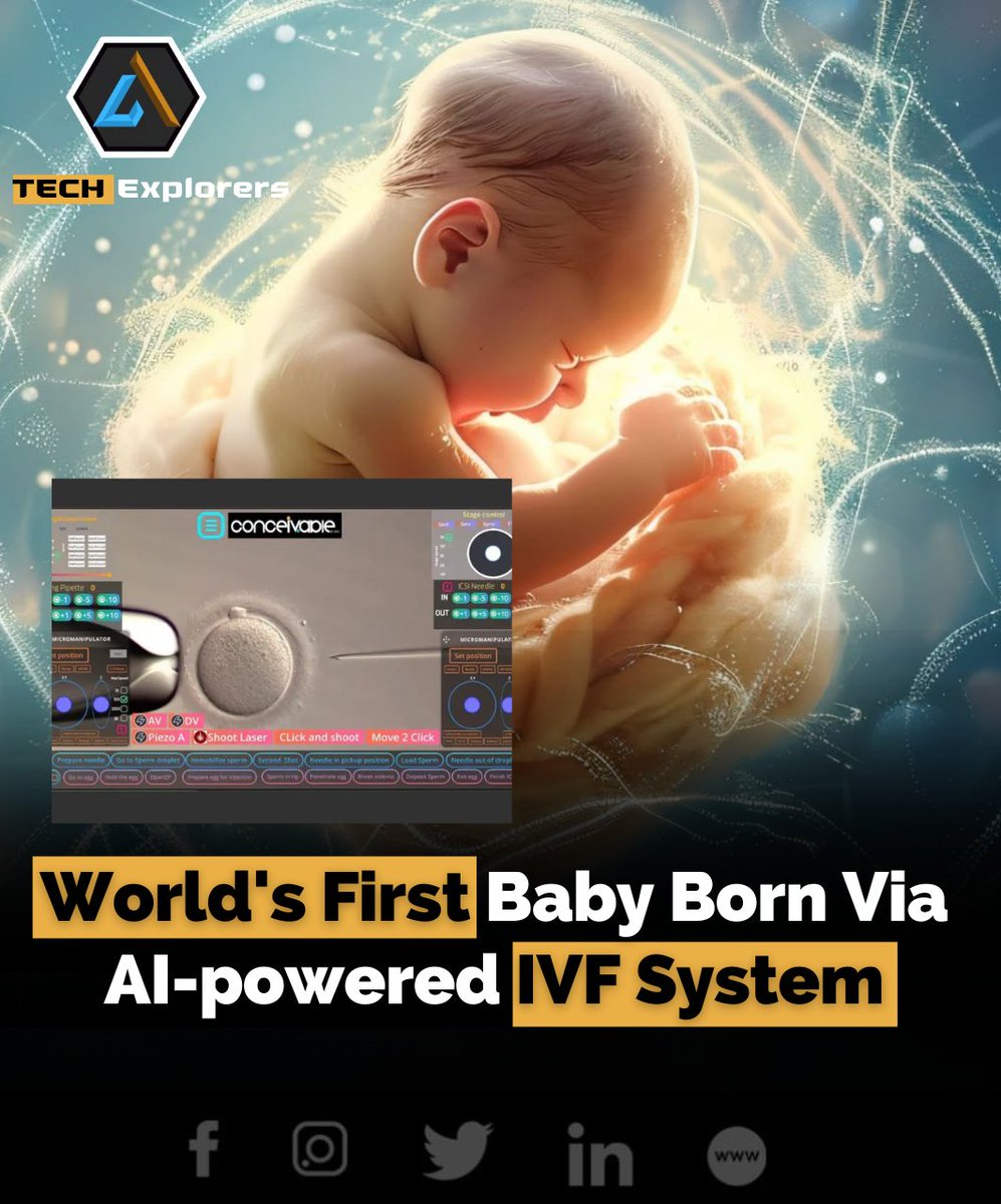 themestimes's tweet image. A new breakthrough in fertility treatment could change the way IVF is done. A biotech company from New York, Conceivable Life Sciences, has created a machine that can perform 23 key steps of a process called ICSI — where a single sperm is injected into an egg.

#FertilityTech
