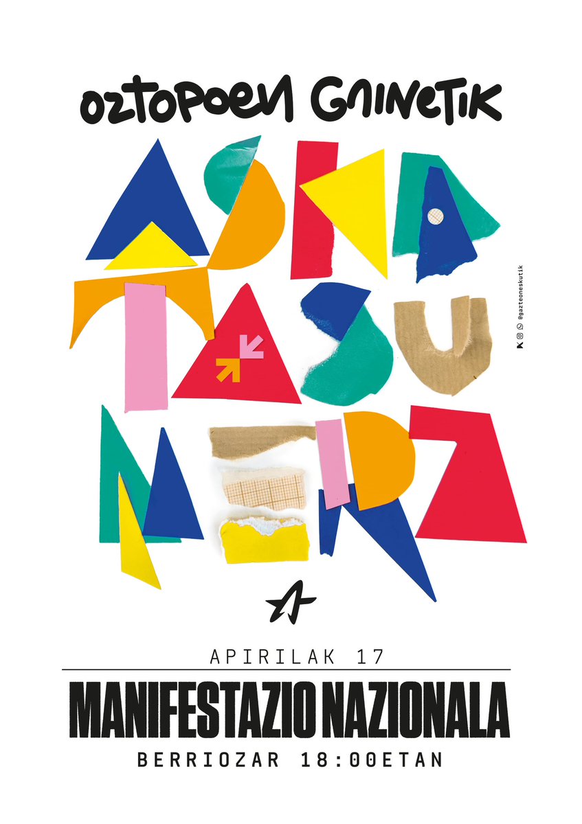 ernaigazte's tweet photo. Gaurkoan Berriozarren batu gara, azken asteetan, Ernairen aurka martxan jarritako operazioa salatzeko.

Askatasunaren eta konponbidearen aurka emandako eraso larri hau salatzeko, aurrera urrats bat emango dugu Apirilaren 17an.

✊🏻Batu mobilizaziora! https://t.co/4KQASjHNAT