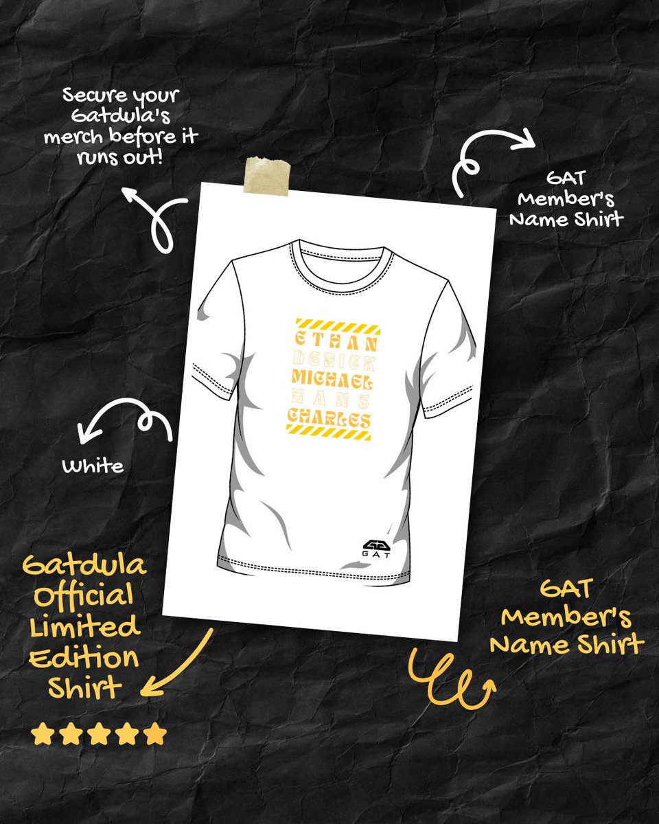 GATdula_Ofc's tweet photo. GATdula!  we are launching our ofc shirts and members name shirt! Get these pre- order limited merch now!  
Order now via link! 👇
 https://t.co/2mIJ7pU1b2 https://t.co/KriVmxdIjC