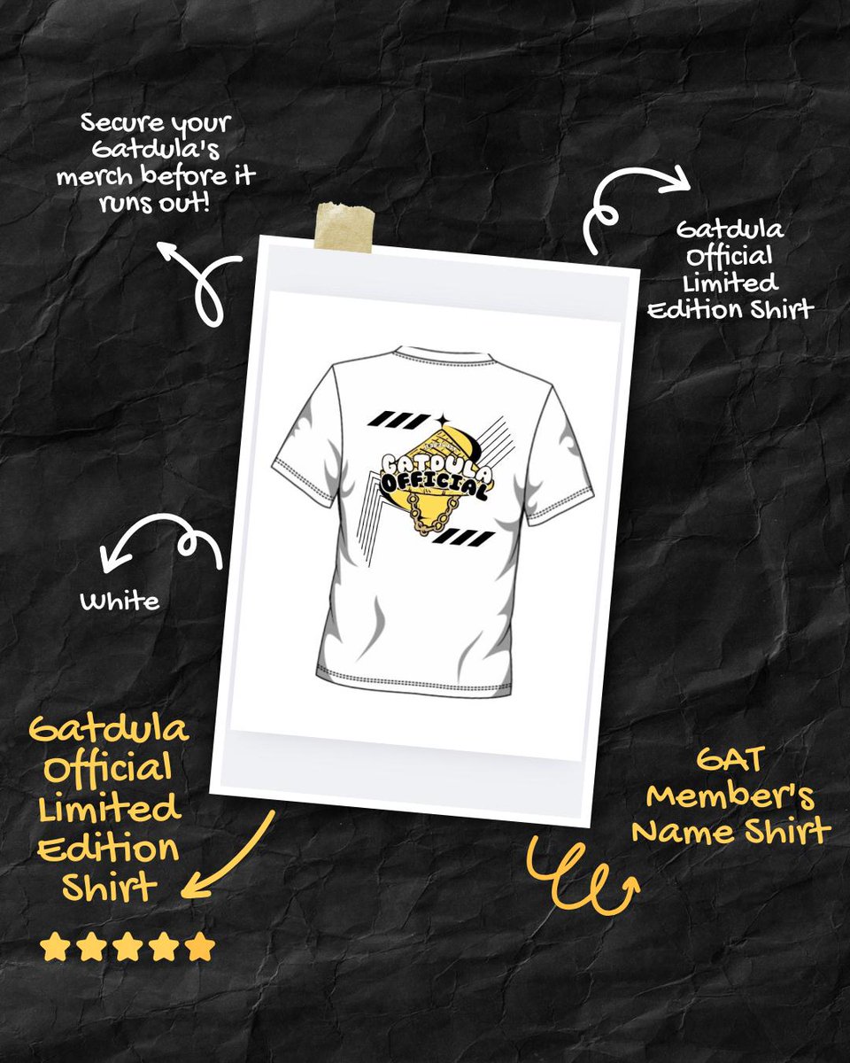 GATdula_Ofc's tweet photo. GATdula!  we are launching our ofc shirts and members name shirt! Get these pre- order limited merch now!  
Order now via link! 👇
 https://t.co/2mIJ7pU1b2 https://t.co/KriVmxdIjC