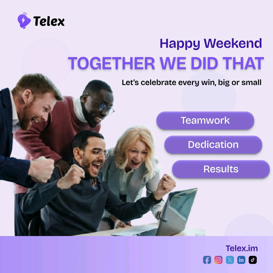 thetelexapp's tweet photo. Happy Weekend 🎉
Managing a team in 2025 is a balancing act, What's the one thing you wish your work tool could do for you. 
Let's get your thoughts in the comment section. 

#celebrateyourwins
#telex #trending  #productivitytips 
 #Happy #weekend #tgif
   https://t.co/2DPQfOsKm2 https://t.co/zEGCx6O8Gh