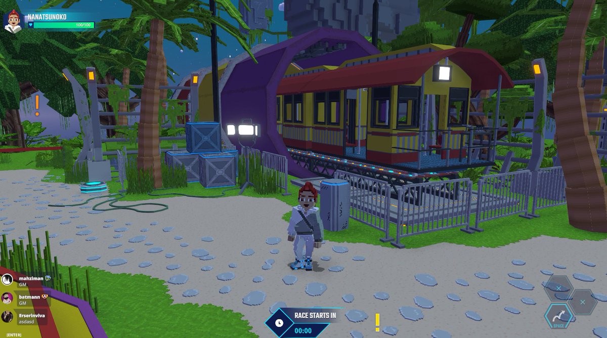 Who wants to race me in Obby World? <a href="/TheSandboxGame/">The Sandbox</a> 🏃‍♂️💨 🏁 tsbga.me/TheSandbox #AlphaSeason5