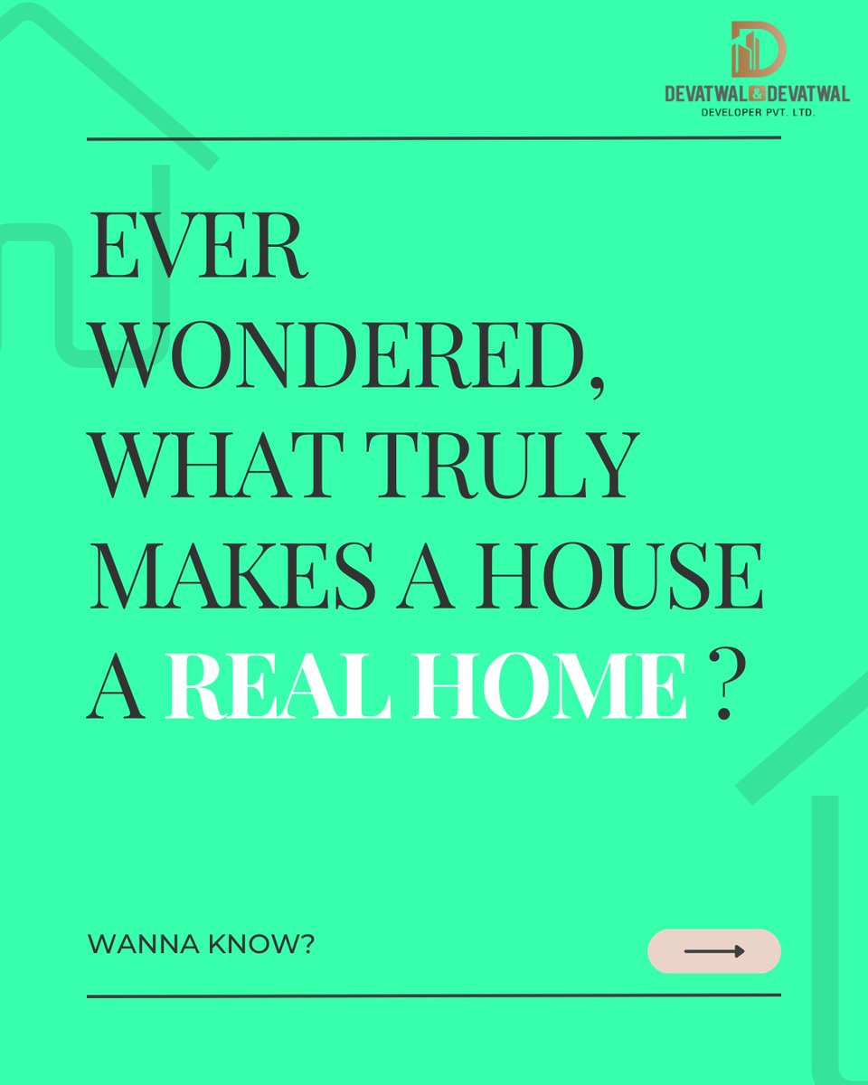dd_developers01's tweet photo. A house is made of bricks,
A home is made of moments.
With D&D Developers, you get both - quality and comfort.
#devatwaldevelopers #RealEstate #home https://t.co/KEMA8KylL6