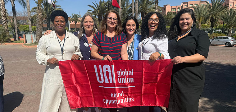 SintetelSP's tweet photo. SINTETEL participa da reunião mundial de mulheres em Marrakech
https://t.co/43yw2AC5Y3 https://t.co/DiXuh3VGZ9