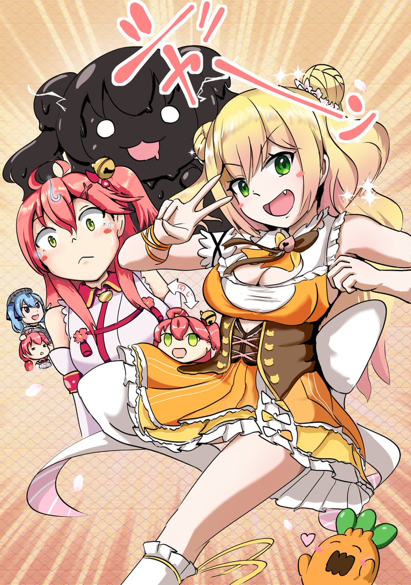 桃鈴ねね 「こんばんは、桃鈴ねね様。月末のイラスト募集のご案内を拝見しましたので、こちらにい」|オニタン(歐尼)@ホロ漫画pixiv連載中のイラスト