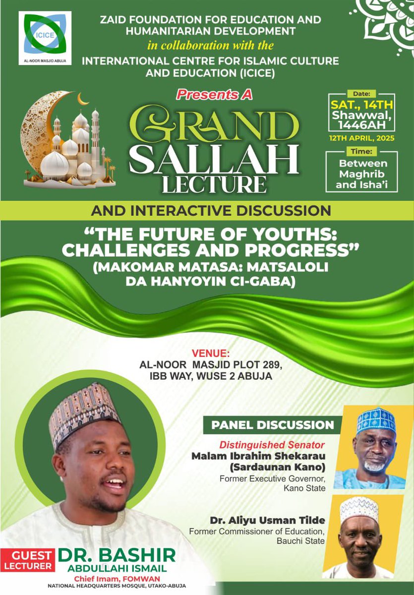 Join us tomorrow In Sha Allah