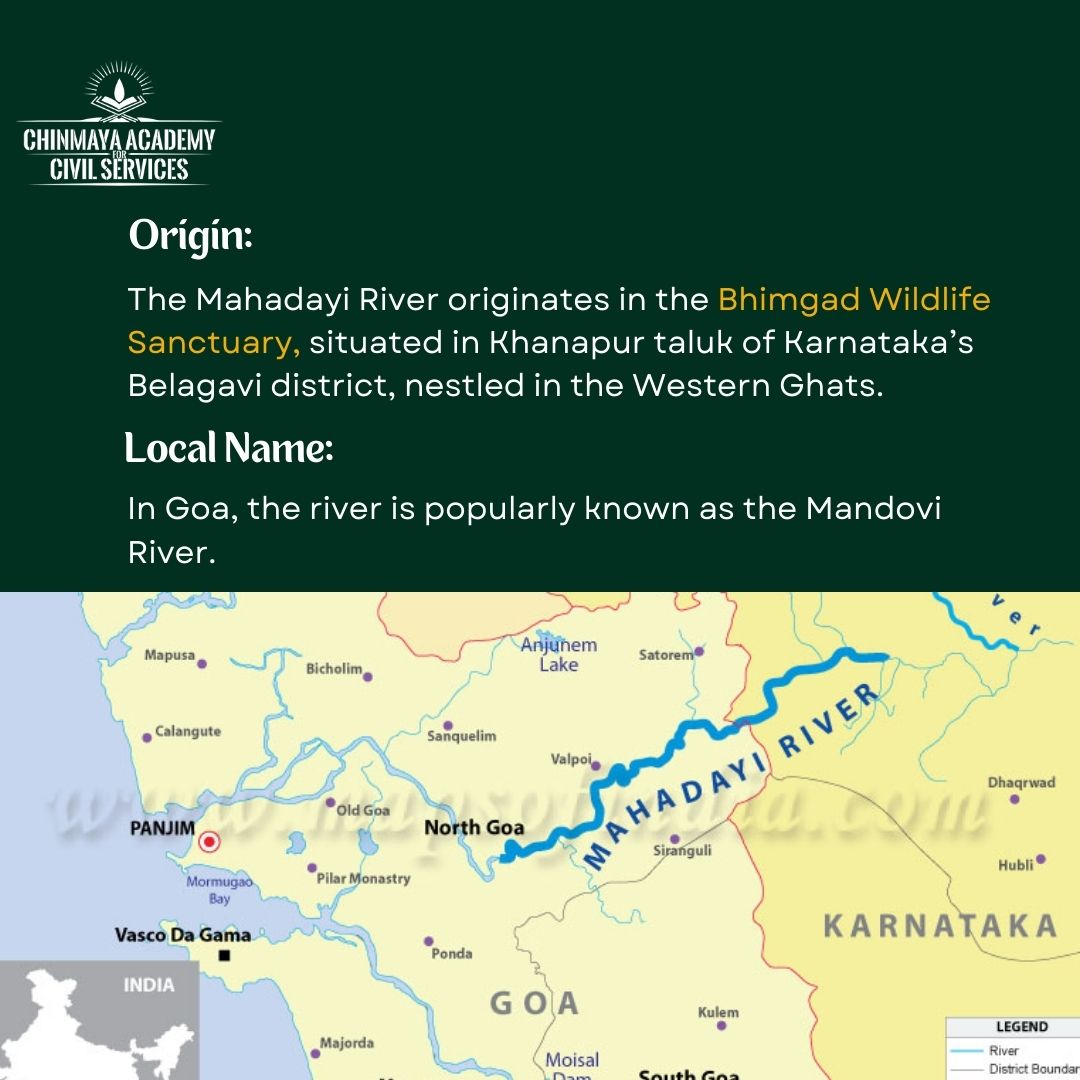 chinmayaacademy's tweet image. Get to know about Mahadayi River

#mahadayiriver #river #geography #upsc #upscmaterials #upscupdates #upscpreparation