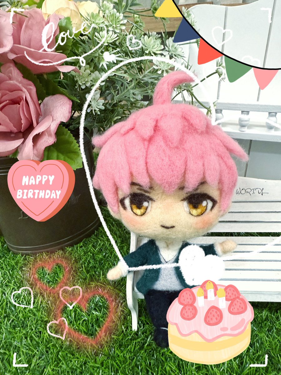 Ruby_ACNG's tweet photo. ユーリお誕生日おめでとう🎉🎂🥳
今年は羊毛フェルトの手作りユーリ😊
最初からスケッチを1枚ずつ、
一針ずつ丁寧に作った表情や髪型など、
すべて自分の血と汗の結晶だよ。
ユーリ、愛してる😘
私の一推しの小悪魔執事ユーリ♥️

#ユーリBirthday
#ユーリ誕生祭
#プリンセスの愛でTLをピンクに染めて https://t.co/h6SnkJnOBL