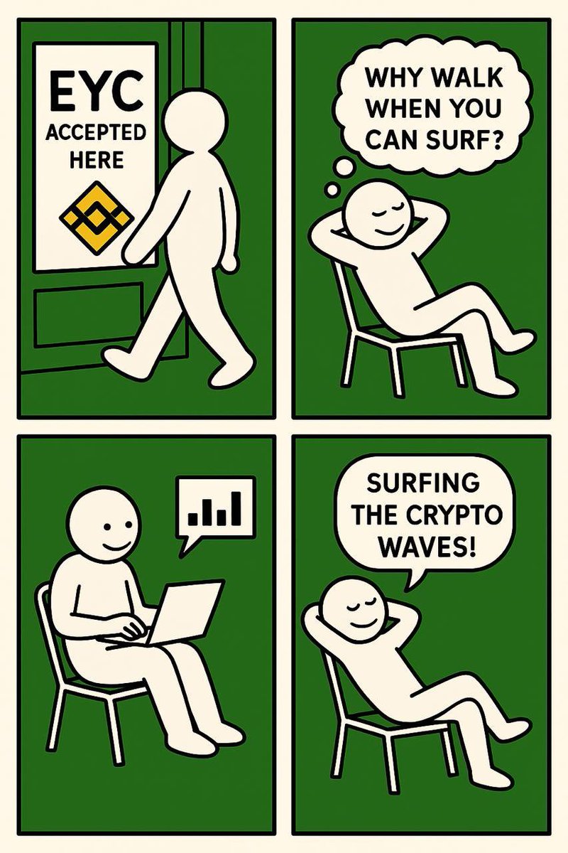 hg13131313's tweet image. 币安也用小白人漫画风格了，这算暗示吗？因为币安是黄色系，所以是黄底 #EYC  0x6bee4b91351668d2152cae289a1db0d0f7bb4444