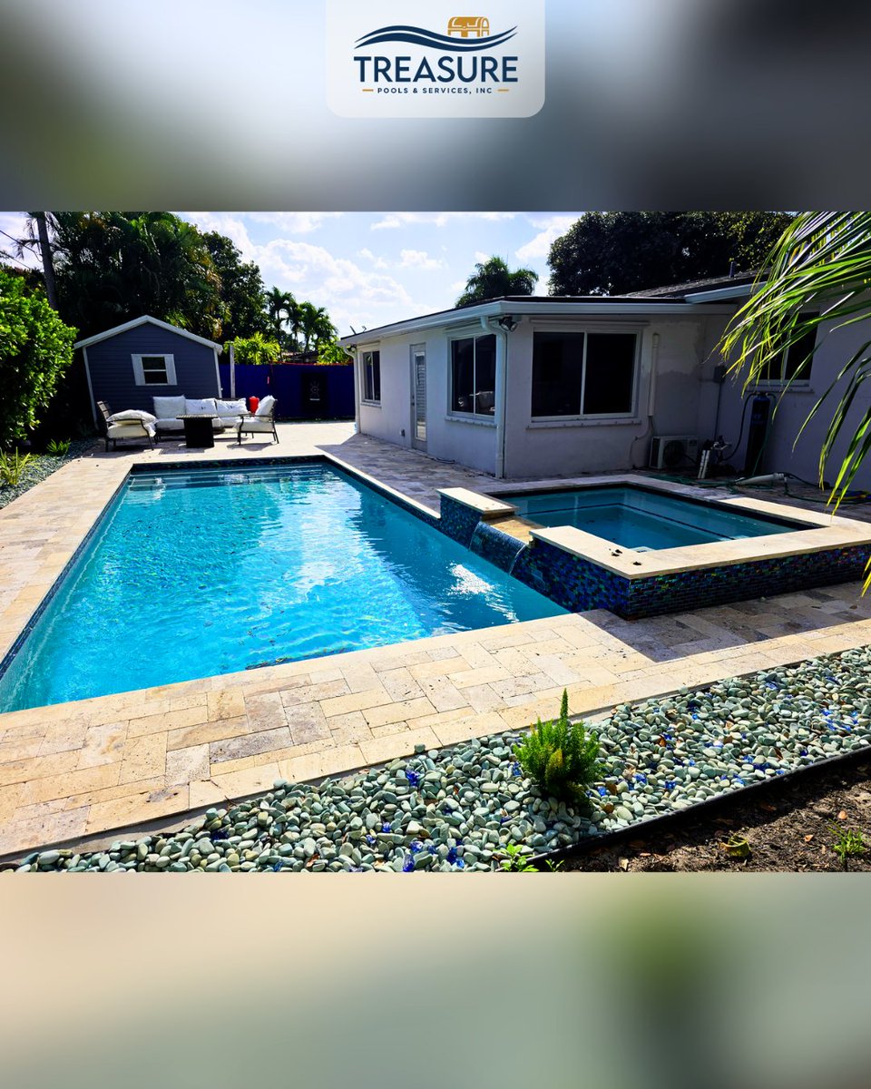 CraigPools's tweet image. 💬 "Small space, big impact. 💦✨ This cozy backyard now has a pool and spa designed for ultimate relaxation.
 📲 Schedule your consultation: 561-793-1550
 🌐treasurepoolsfl.com
#SmallBackyardBigStyle #PoolAndSpa #TreasurePools"