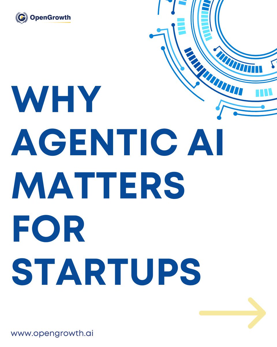 opengrowth_'s tweet photo. Agentic AI = Smarter Startups
Book a FREE consultation with OpenGrowth and bring top-tier AI expertise into your startup: https://t.co/Nn5Q2KdGp8
#AgenticAI #AIforStartups #StartupStrategy #OpenGrowth #FractionalExperts #BusinessGrowth #AItools #Innovation https://t.co/I3ASgkKZQA