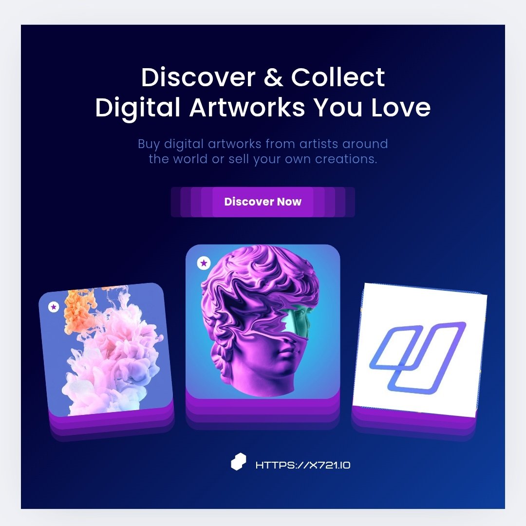 lordsgood's tweet photo. Step into the Future of Digital Expression with https://t.co/CZZkQWSxyO!
Unleash your inner collector and explore an extraordinary world of NFT masterpieces from iconic rarities to cutting-edge creations, x72 is your gateway to the best of Web3 art.
#DigitalArt #x72
@NFT_X721 https://t.co/Pq0NwaiUbZ