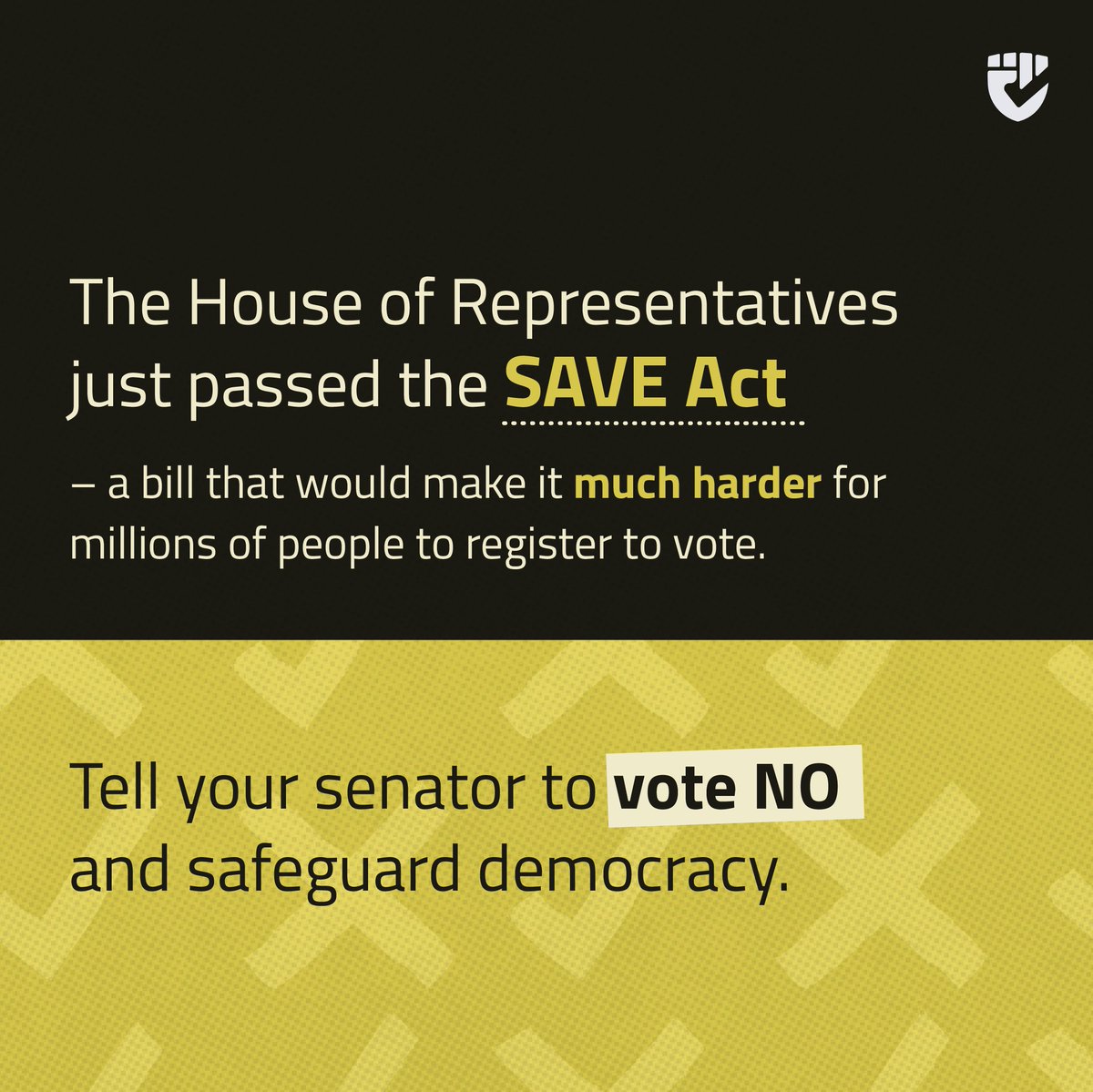 Protect our right to vote! 🗳️

Access to the ballot box should be a bipartisan issue. The SAVE Act would block millions from voting by requiring proof of citizenship in person. 

Call or email your Senators today, and tell them to vote NO on the SAVE Act

#blackmenvote ✊🏾