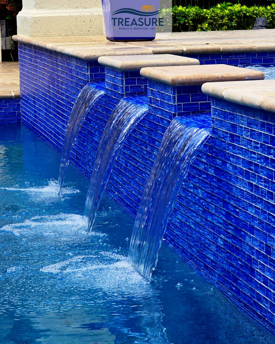 CraigPools's tweet image. 💬 "Flowing style. 💙 The spa spillover and textured wall tile add movement and elegance to this serene setup.
 📲 Schedule your consultation: 561-793-1550
 🌐treasurepoolsfl.com
#SpaDetails #TileDesign #TreasurePools"*