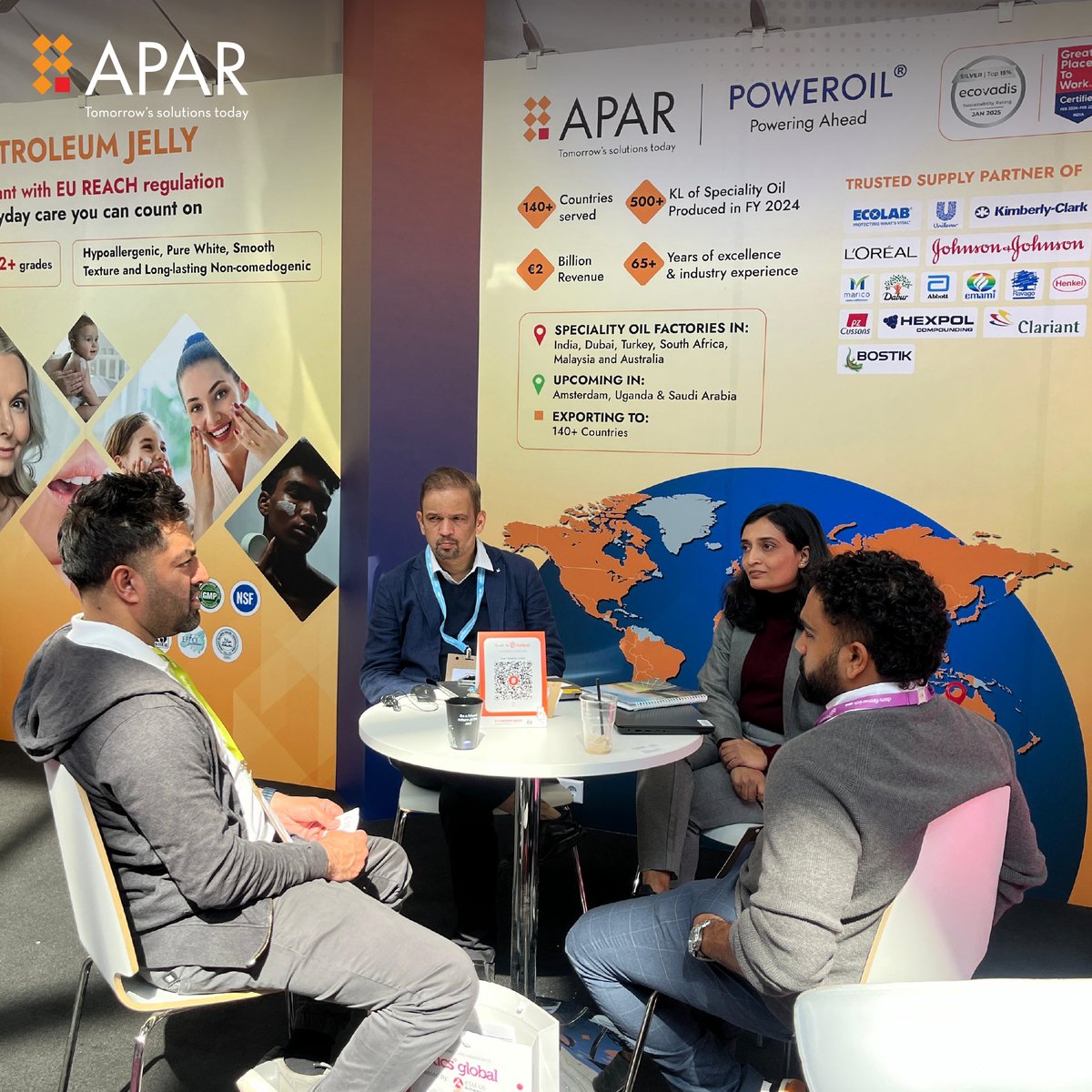 AparIndustries's tweet image. 🎉 We&apos;re Back from @incosmetics 2025! 🎉
What an incredible experience we had at the #incosmetics Global exhibition! 🌟 From showcasing our premium quality white oils and petroleum jelly to connecting with industry leaders, it was a fantastic opportunity to network and learn.